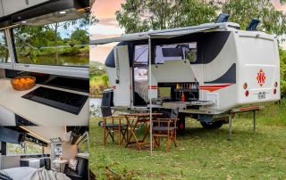 kruiser e-class luxury off-road caravan montage