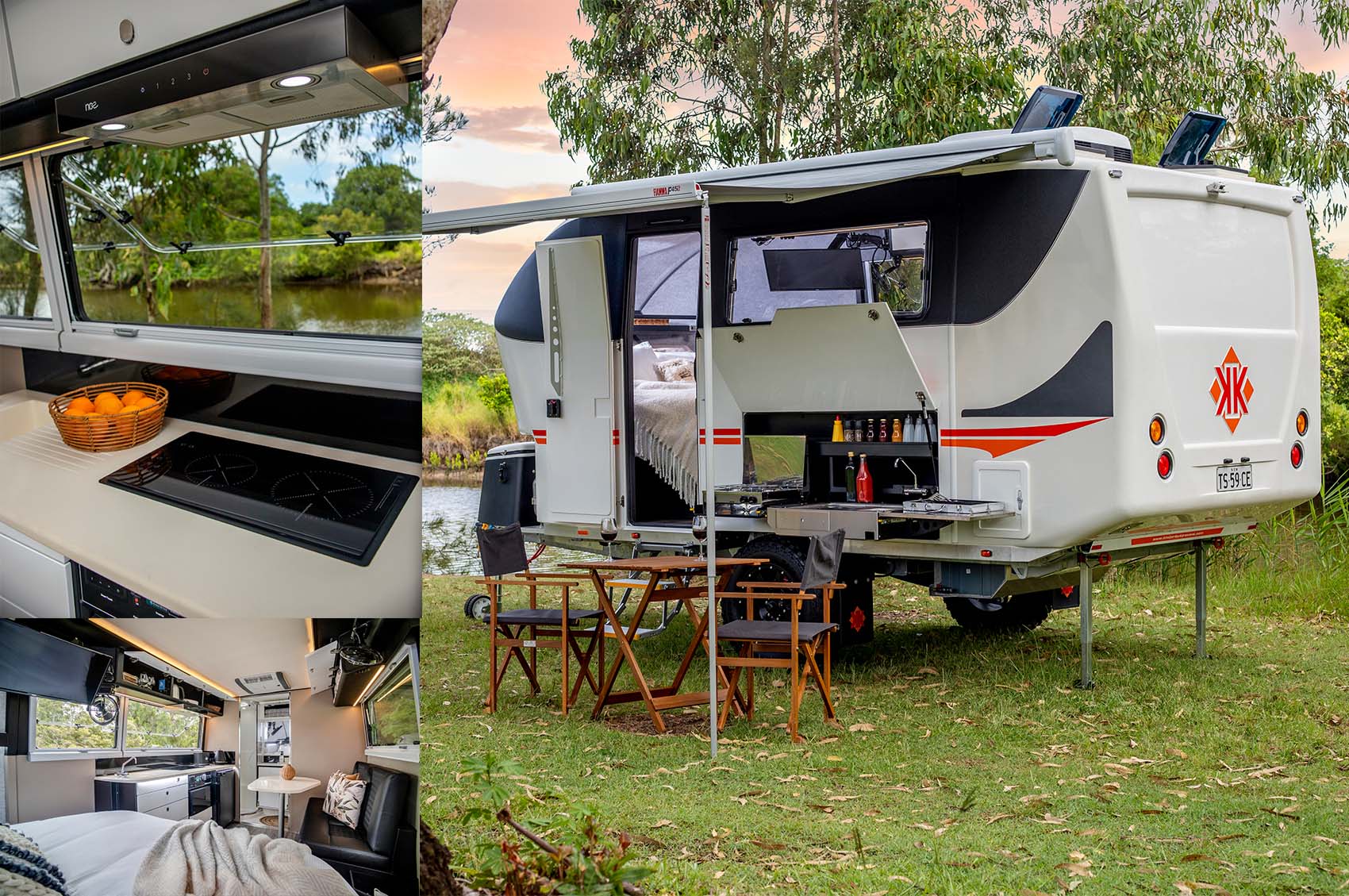 kruiser e-class luxury off-road caravan montage