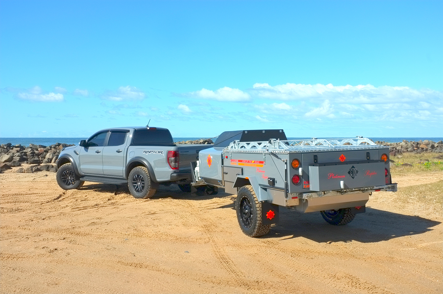 offroad camper trailer with ford ranger raptor
