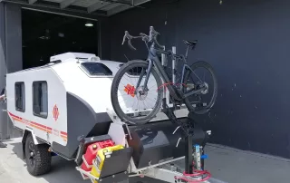 Off-Road Caravan with Bicycle Rack | Kimberley Kampers Australia