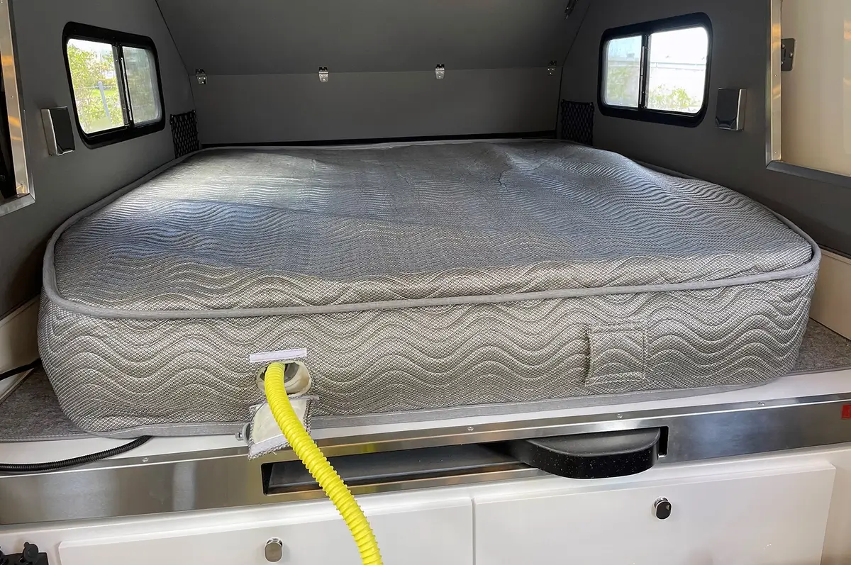 Dual Zone Adjustable Mattress for Off-Road Caravans | Kimberley Kampers