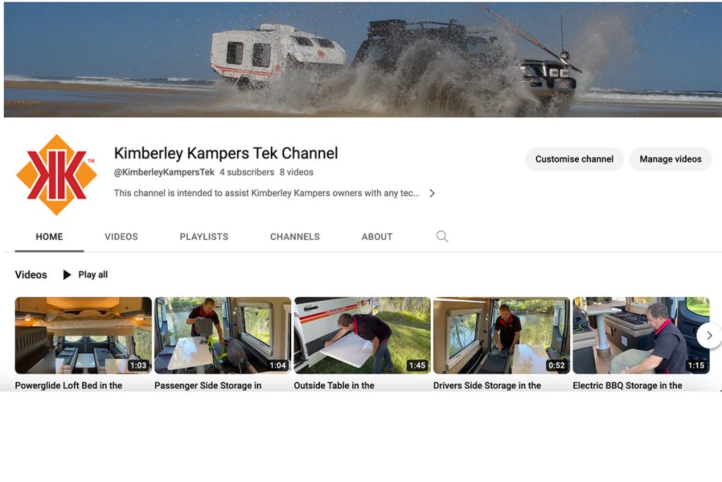 off-road caravan technical help youtube channel home page