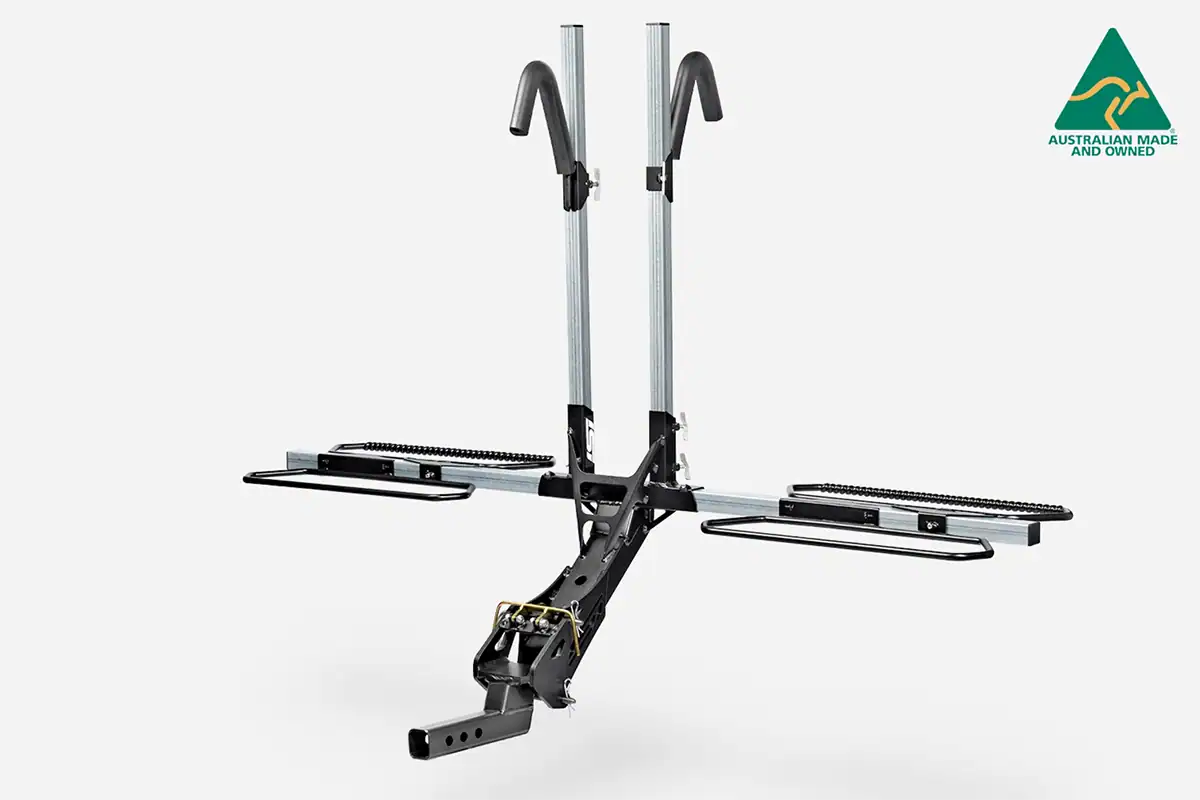 kube isi bicycle rack Heavy-duty wheel iSi bicycle rack can be attached to a Kube teardrop camper.